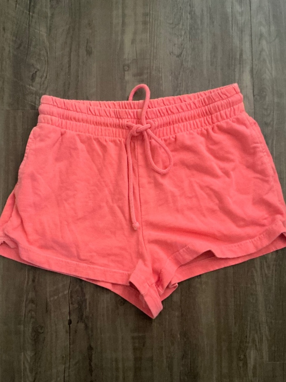 Out From Under for Urban Outfitter coral knit drawstring lounge shorts, size S